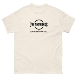 Camiseta gráfica CVP Networks «Economía Digital» natural