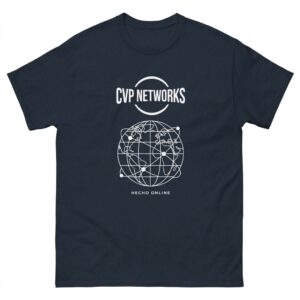 Camiseta gráfica CVP Networks «Hecho Online» azul marino